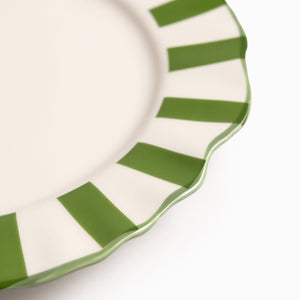 Plato principal líneas verde 27cm - Ambiente Gourmet México