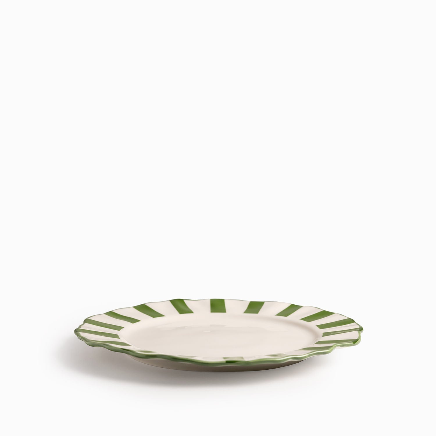 Plato principal líneas verde 27cm - Ambiente Gourmet México