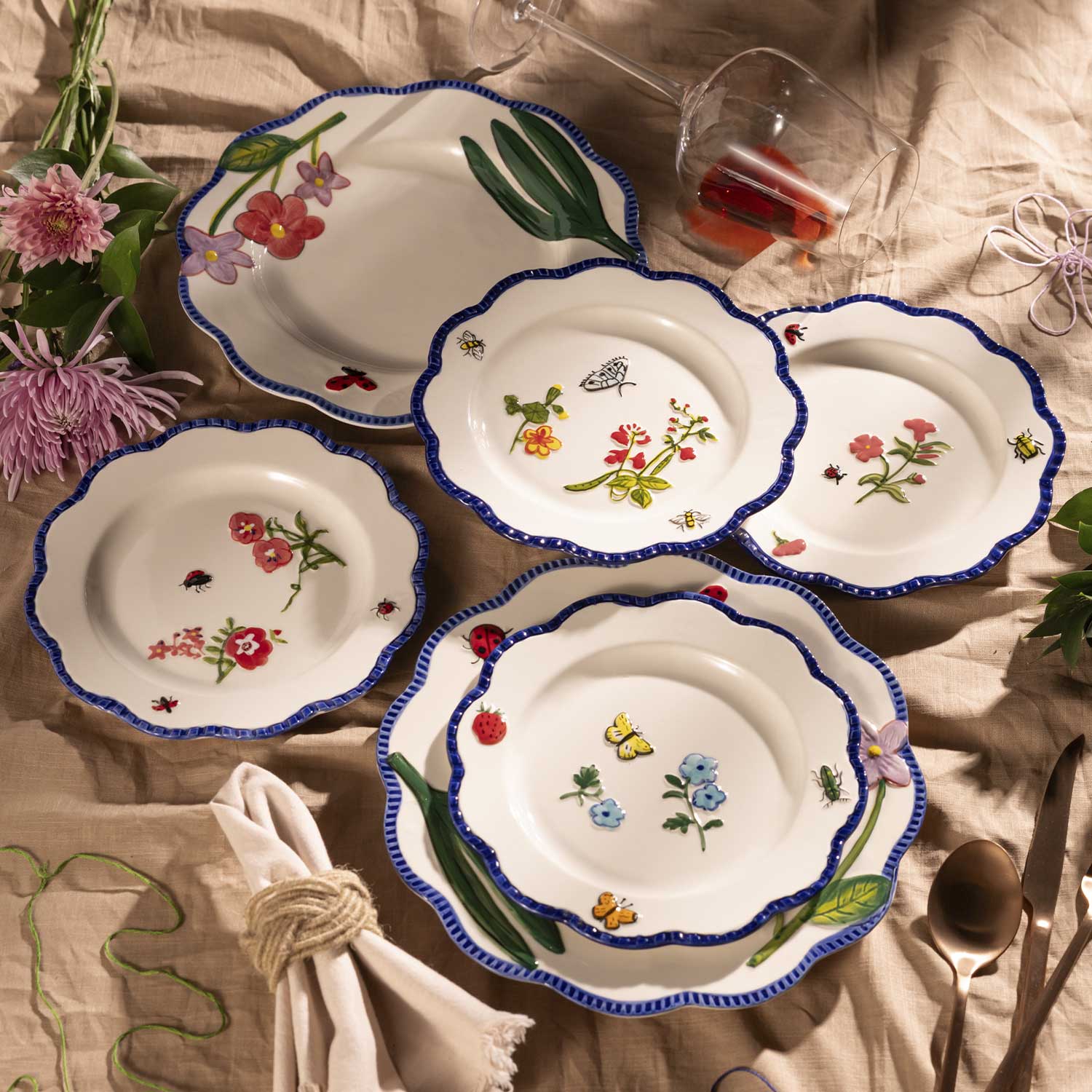 Plato principal Primavera 26cm set x2 - Ambiente Gourmet México