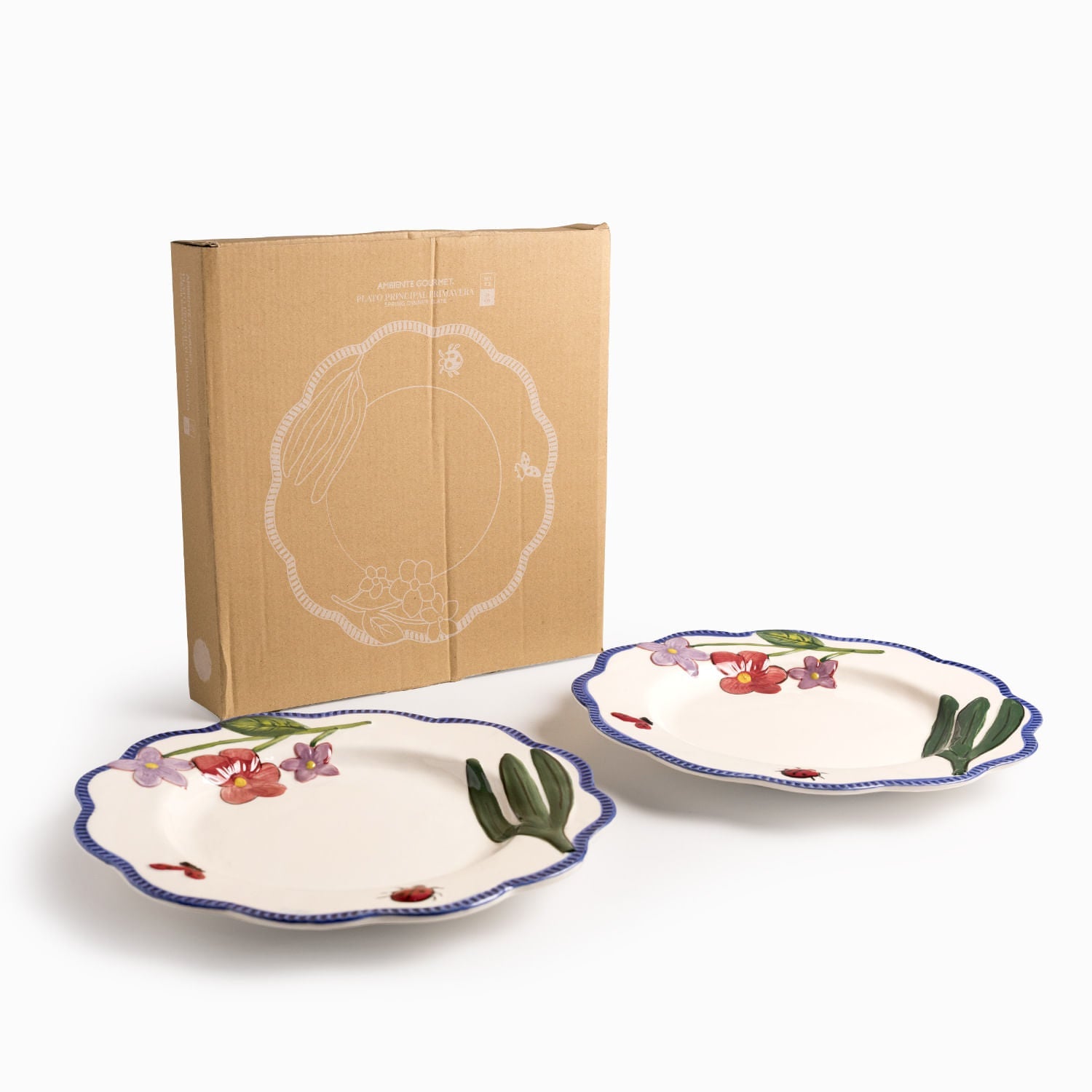 Plato principal Primavera 26cm set x2 - Ambiente Gourmet México