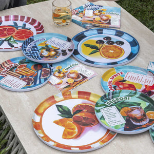 Platos melamina serie cocteles set x8 - Ambiente Gourmet México