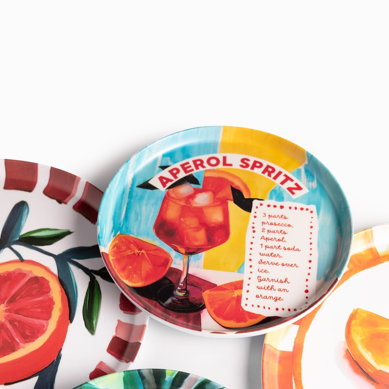 Platos melamina serie cocteles set x8 - Ambiente Gourmet México