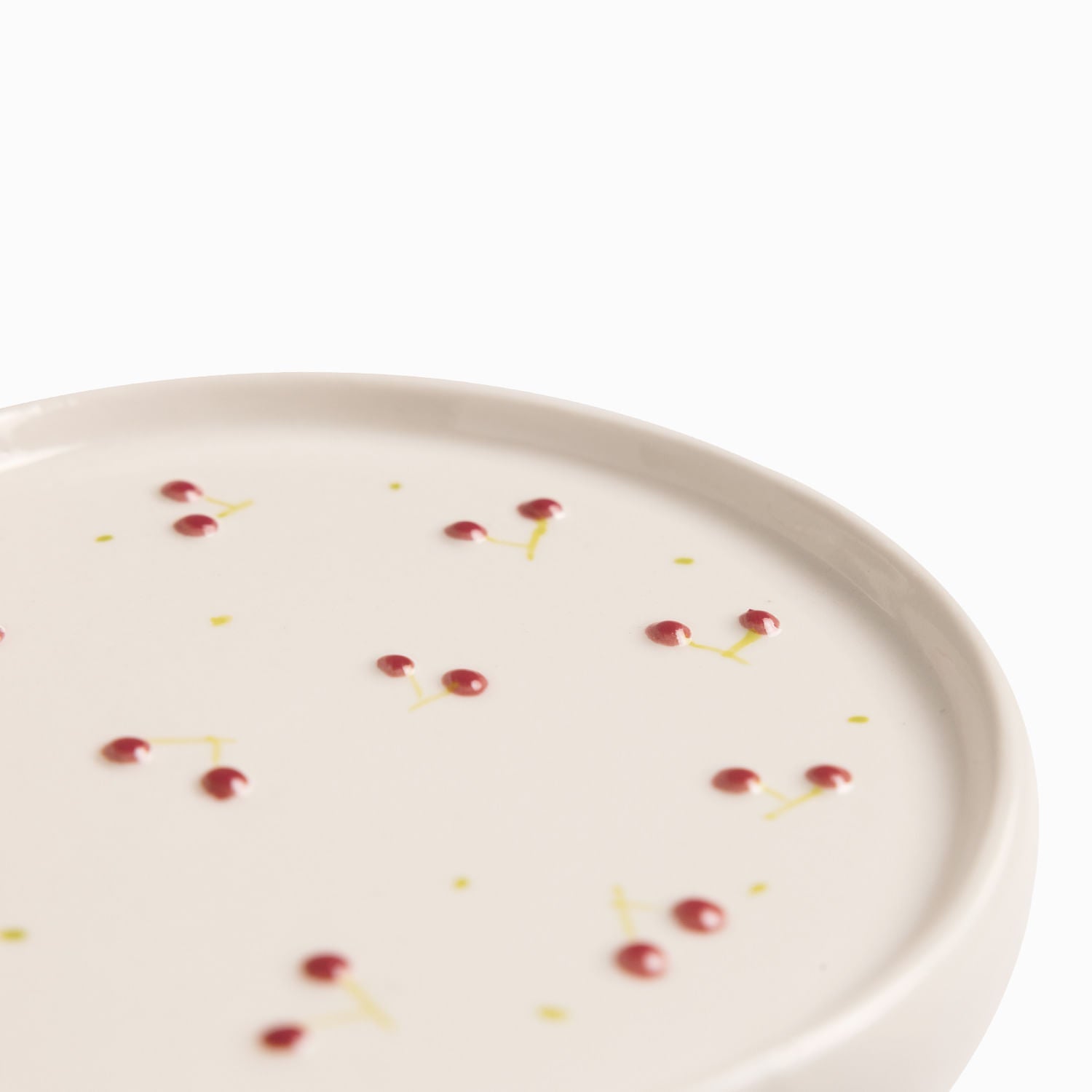 Pocillo y plato cereza 250ml - Ambiente Gourmet México