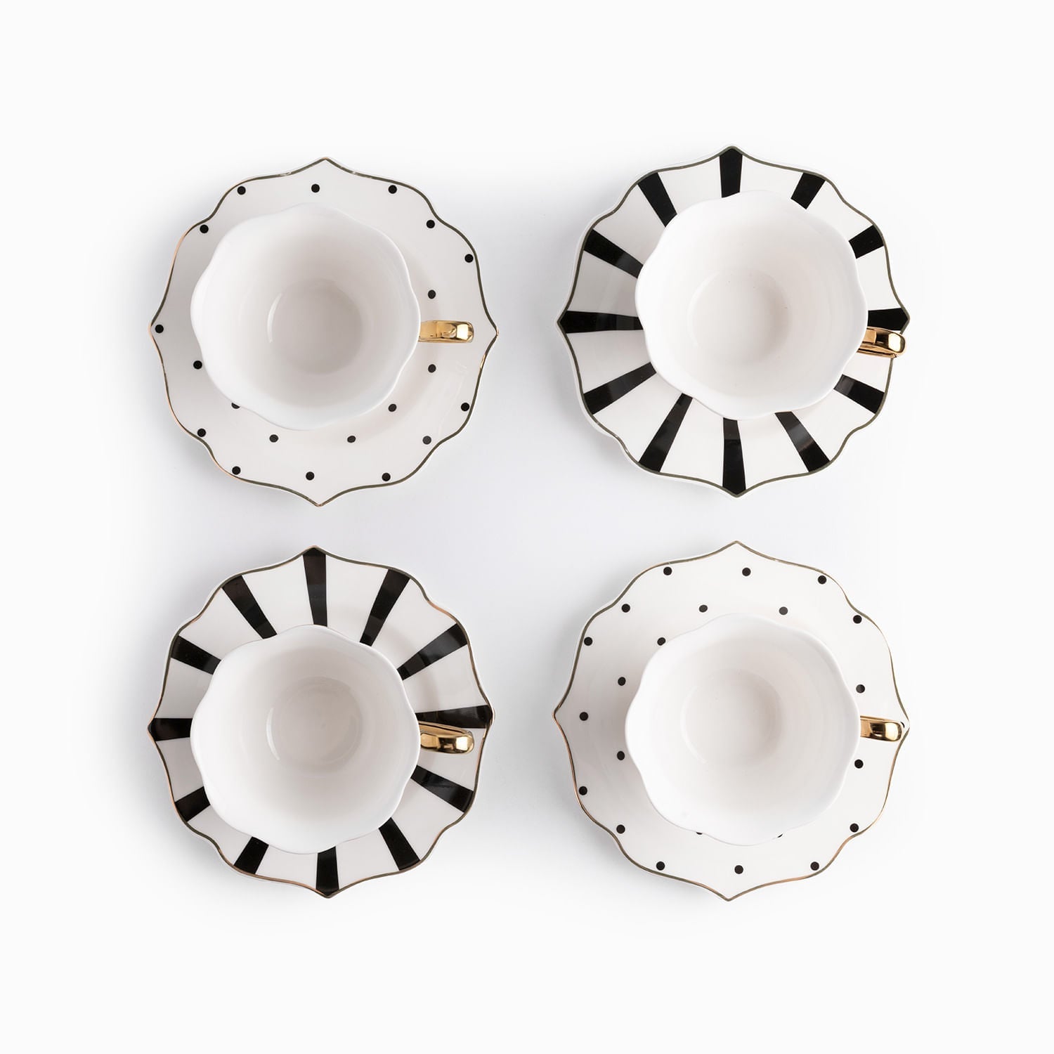 Pocillo Y Plato Contraste Setx4 - Ambiente Gourmet México