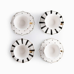 Pocillo Y Plato Contraste Setx4 - Ambiente Gourmet México