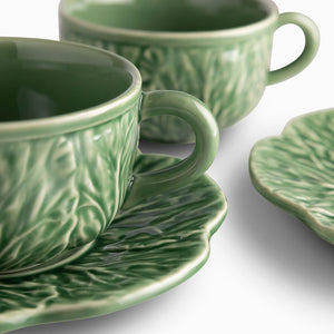 Pocillo Y Plato Huerto Verde 220Ml Set X2 - Ambiente Gourmet México