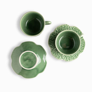 Pocillo Y Plato Huerto Verde 220Ml Set X2 - Ambiente Gourmet México