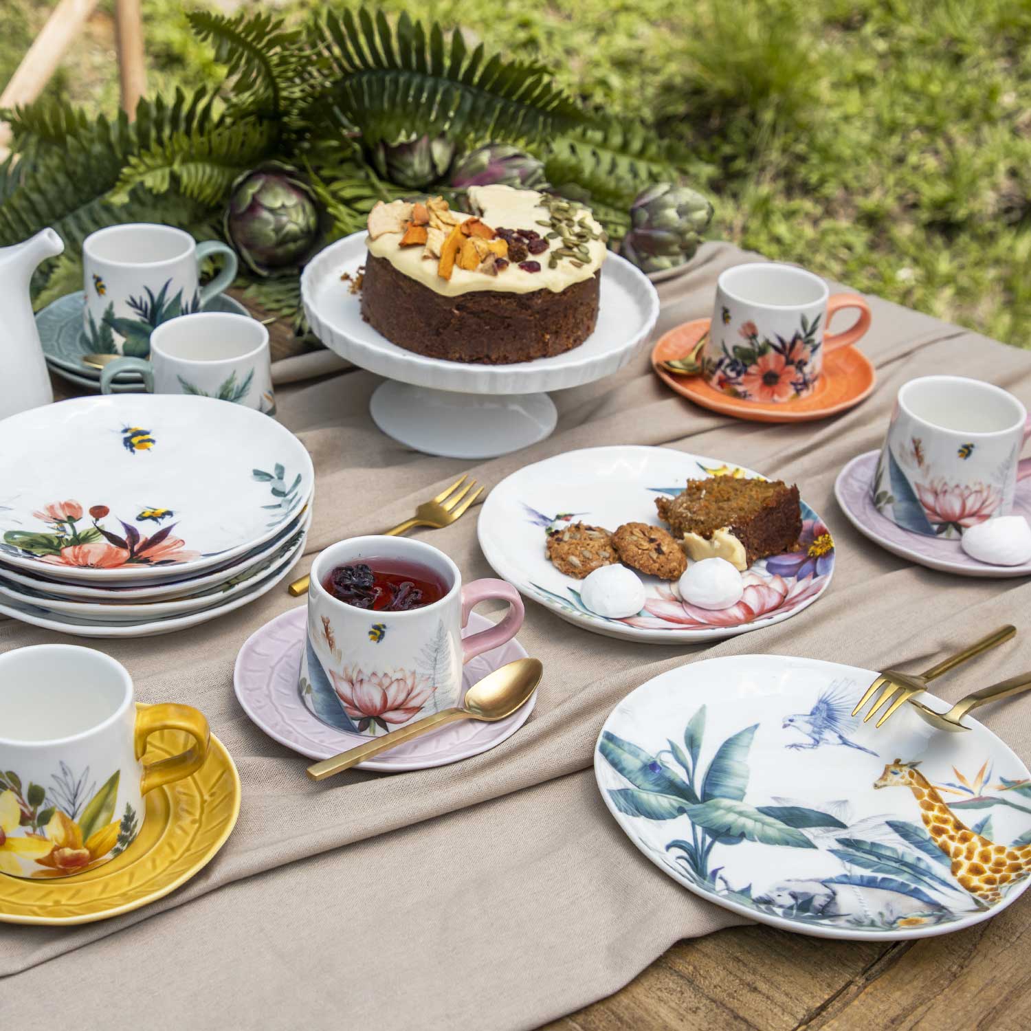 Pocillo y plato lily setx4 - Ambiente Gourmet México