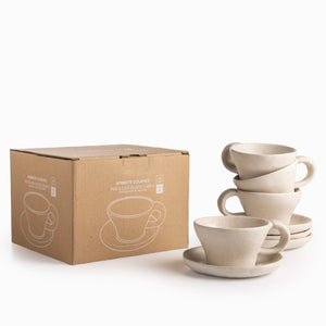 Pocillo y plato Nahua set x4 - Ambiente Gourmet México