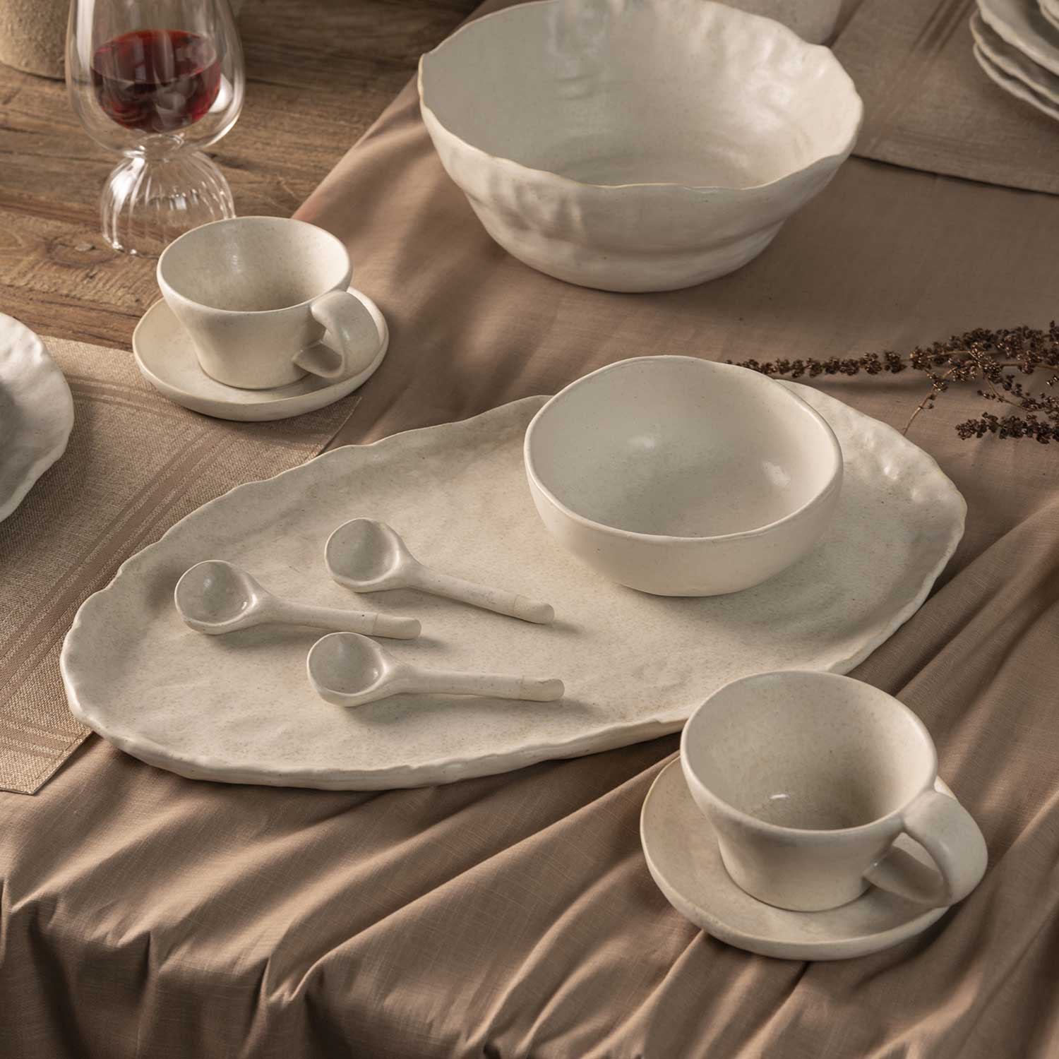 Pocillo y plato Nahua set x4 - Ambiente Gourmet México