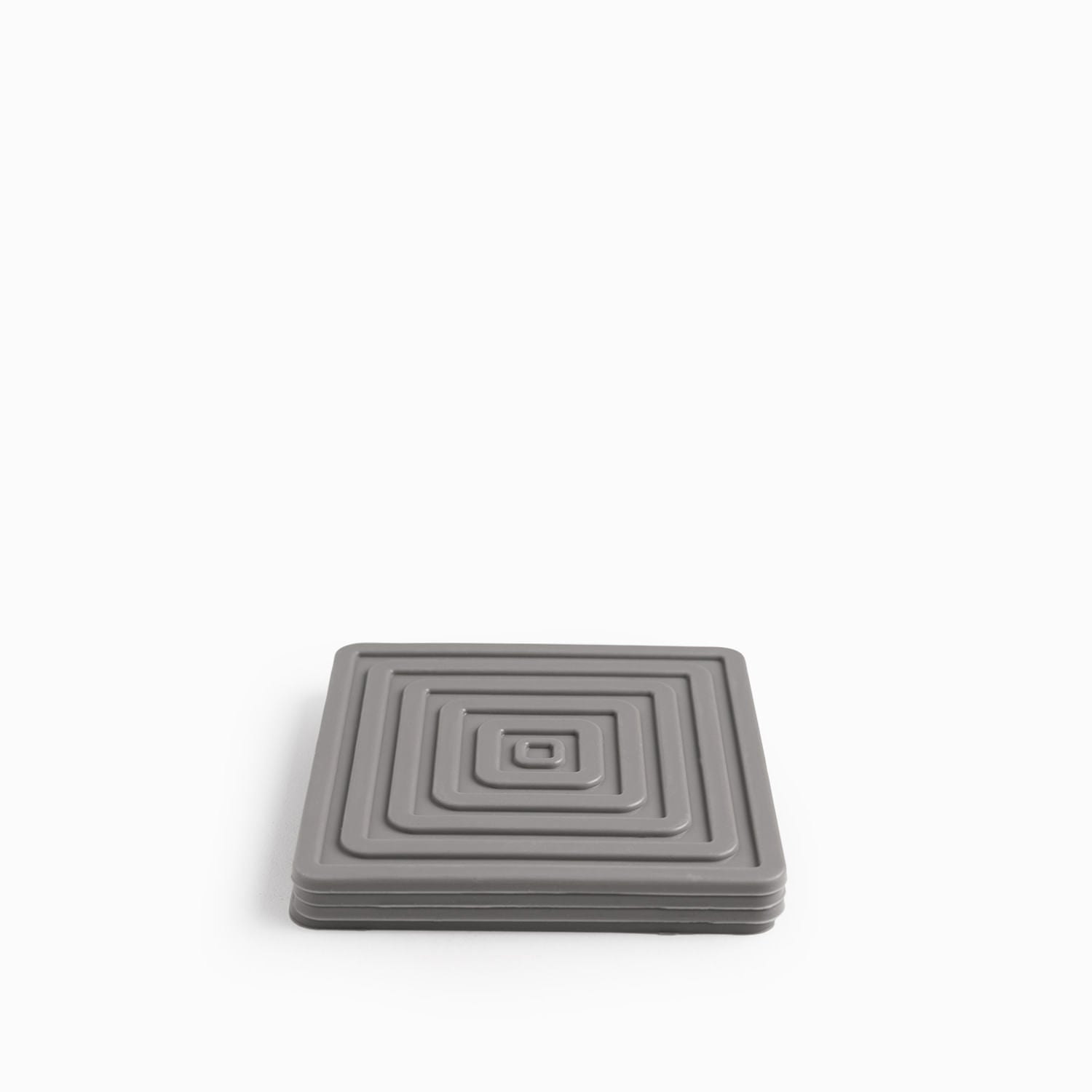 Portavasos Cuadro Silicona Gris - Ambiente Gourmet México