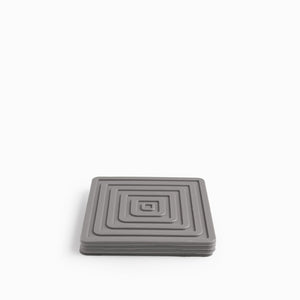 Portavasos Cuadro Silicona Gris - Ambiente Gourmet México