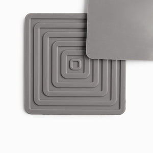Portavasos Cuadro Silicona Gris - Ambiente Gourmet México
