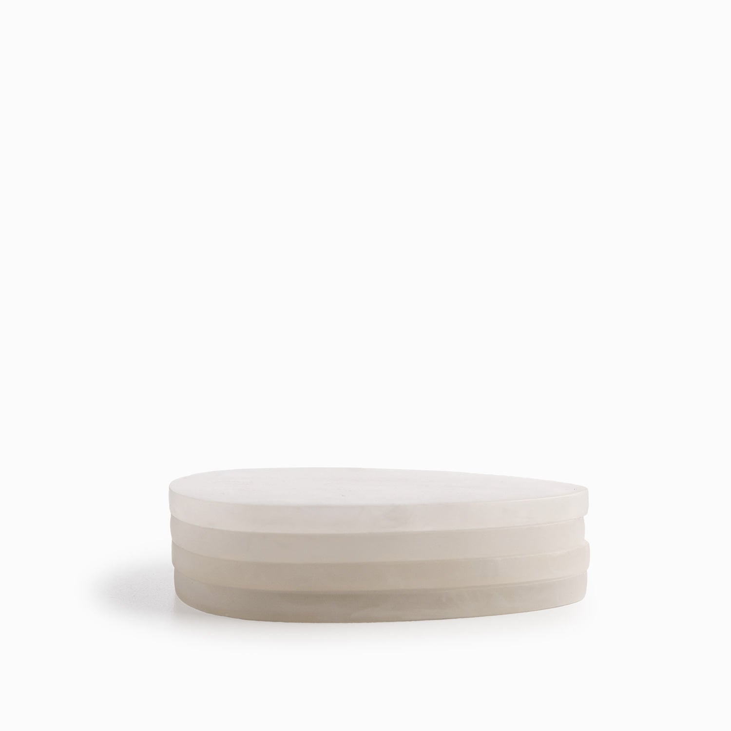 Portavasos en resina blanca set x4 - Ambiente Gourmet México