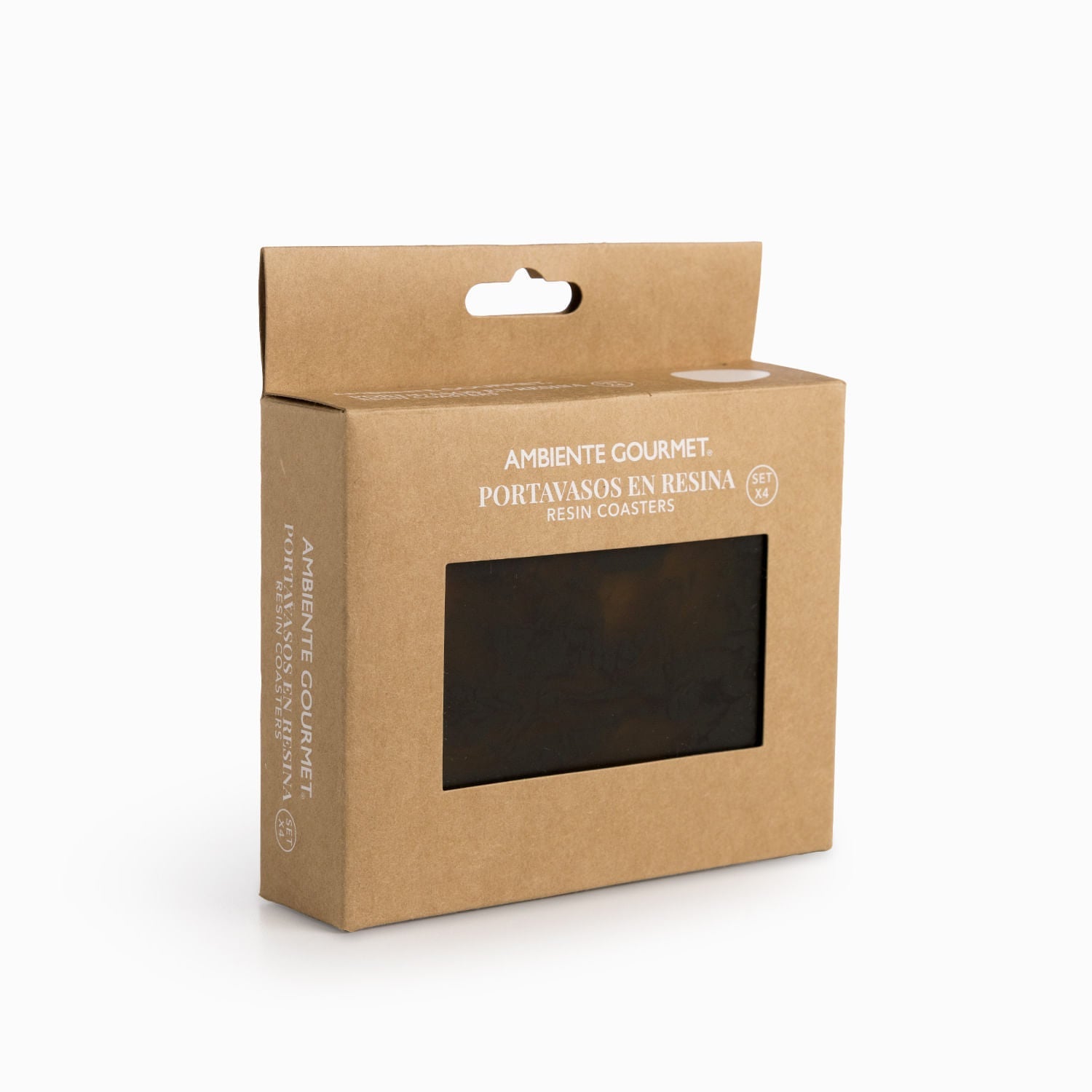 Portavasos en resina café set x4 - Ambiente Gourmet México