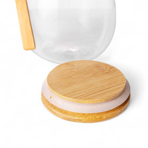 Recipiente con cuchara en bambu mediano - Ambiente Gourmet México