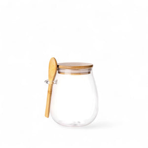 Recipiente con cuchara en bambu mediano - Ambiente Gourmet México