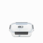 Recipiente Rectangular Con Division En Borosilicato  600Ml
