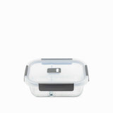 Recipiente Rectangular Con Division En Borosilicato  600Ml