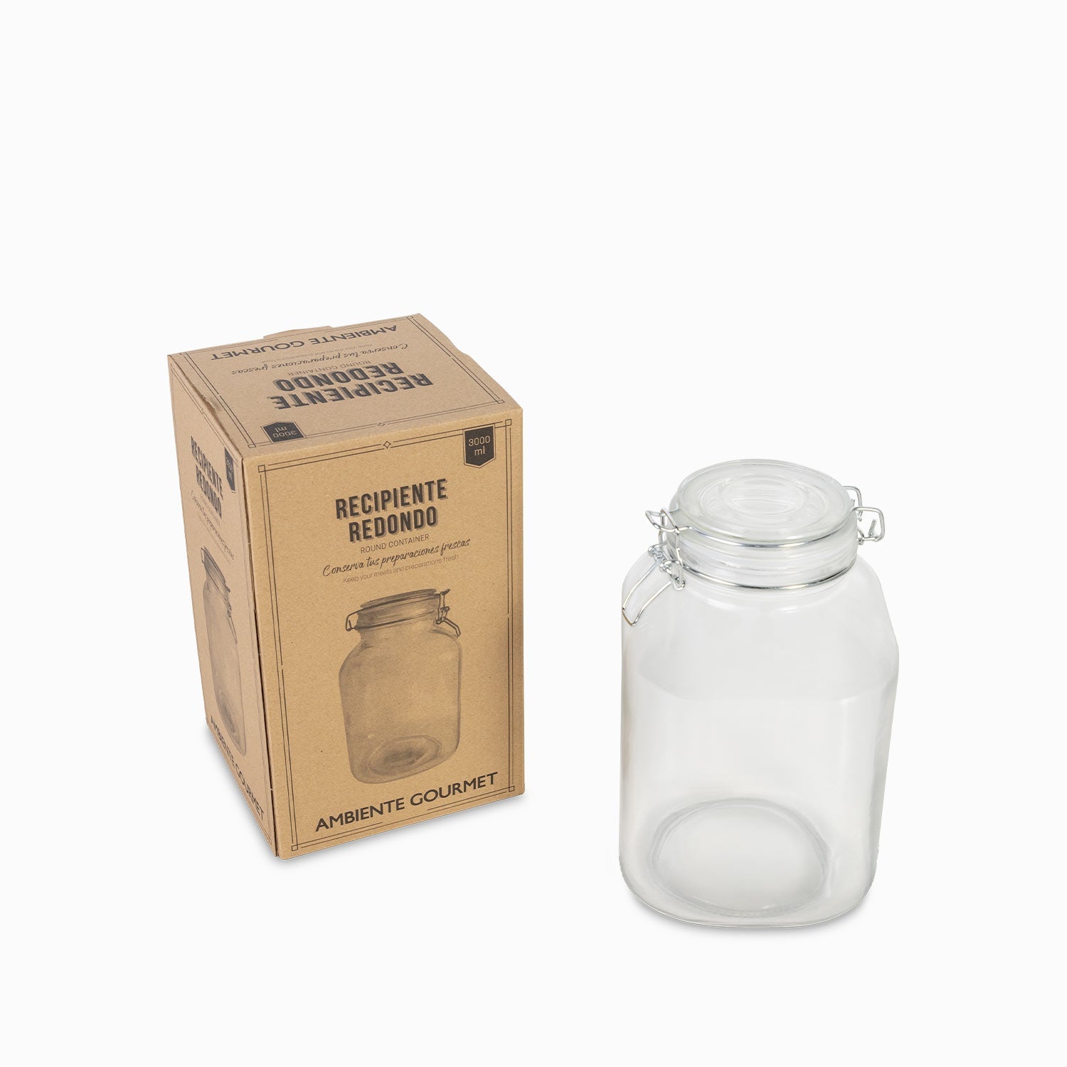 Recipiente redondo 3000 ml - Ambiente Gourmet México