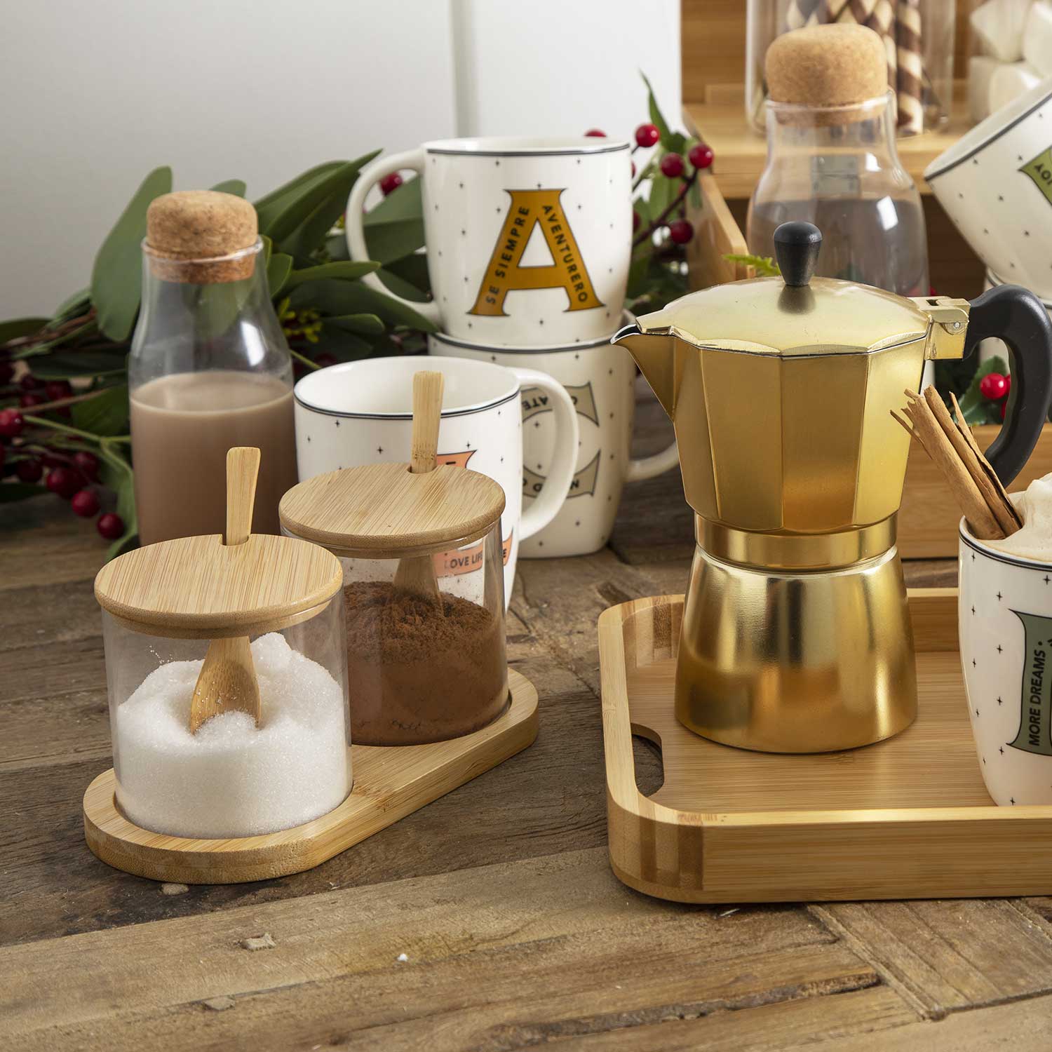 Recipientes para especias con cuchara setx2 - Ambiente Gourmet México