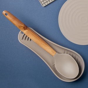 Reposacucharas en silicona gris - Ambiente Gourmet México