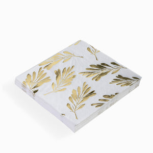 Servilletas hojas doradas - Ambiente Gourmet México