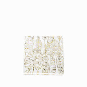 Servilletas silueta hoja dorada - Ambiente Gourmet México