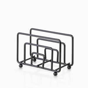 Servilletero cuatro negro - Ambiente Gourmet México