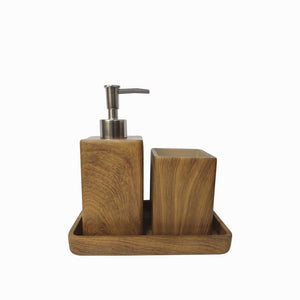 Set baño madera