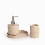 Set Bano Piedra Beige - Ambiente Gourmet México