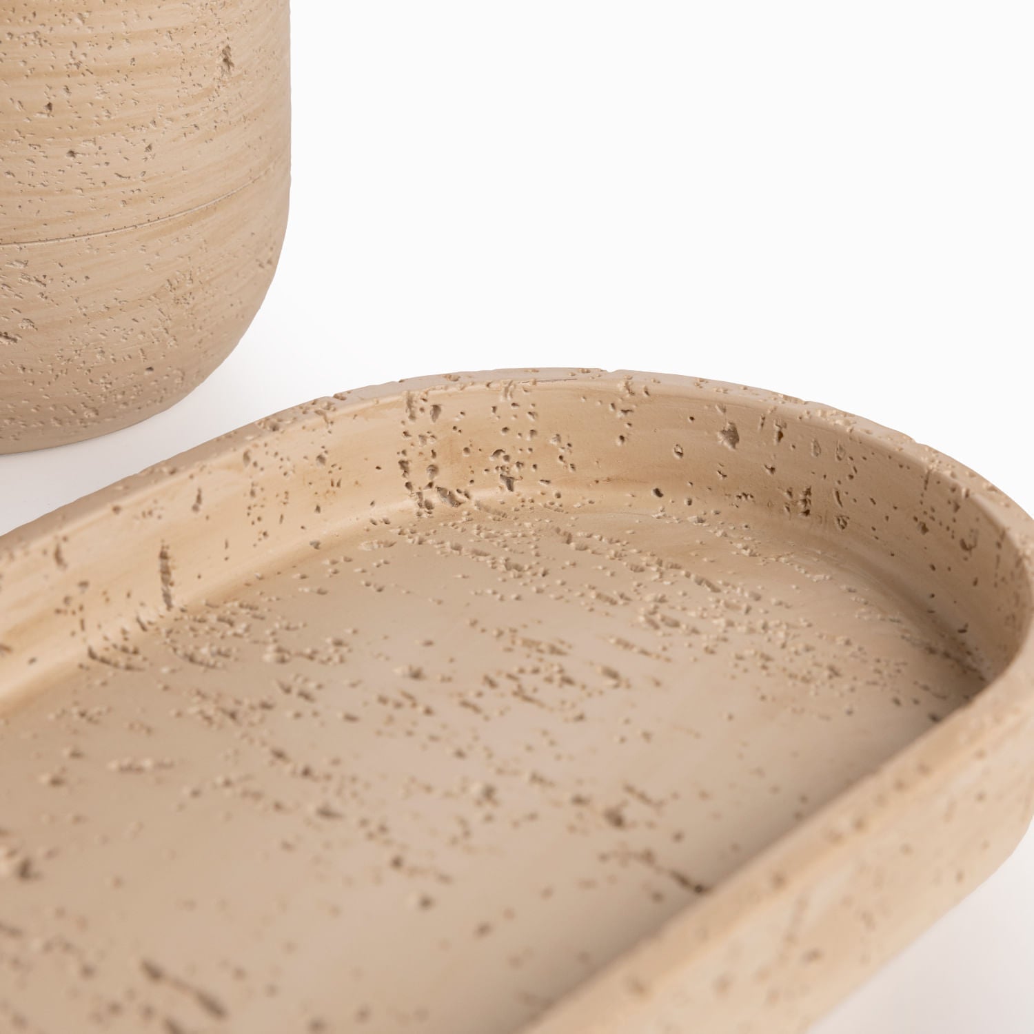Set Bano Piedra Beige - Ambiente Gourmet México