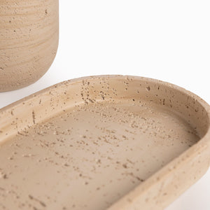 Set Bano Piedra Beige - Ambiente Gourmet México