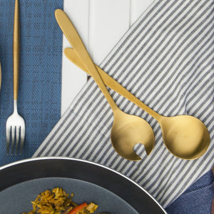 Set de servidoras ensalada dorado - Ambiente Gourmet México