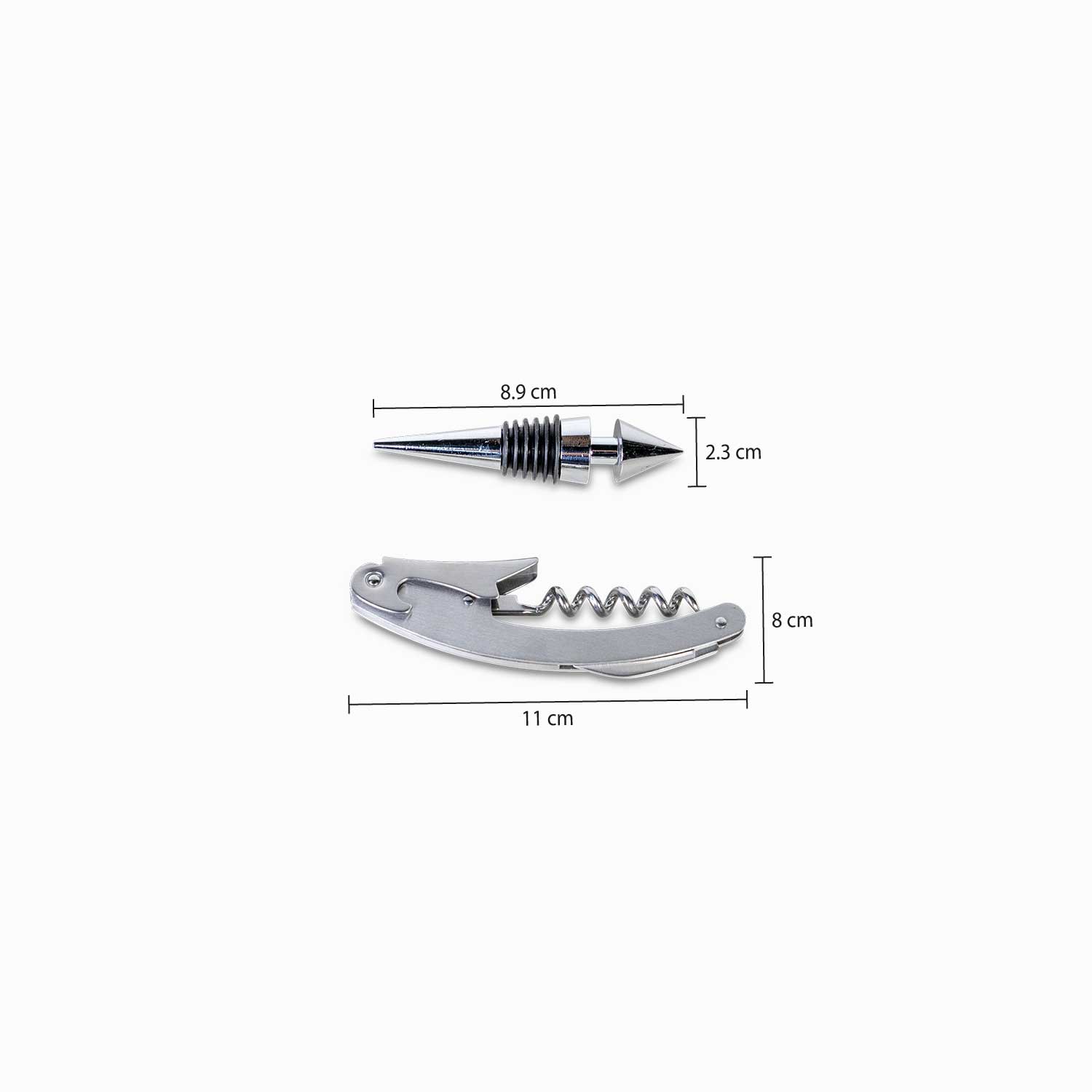 Set de vino sacacorchos y tapa botella de vino - Ambiente Gourmet México