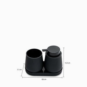 Set para baño Britta negro - Ambiente Gourmet México