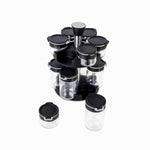 Set para especias negro x12