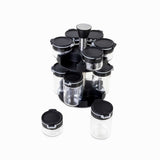 Set para especias negro x12