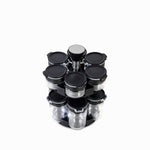 Set para especias negro x12