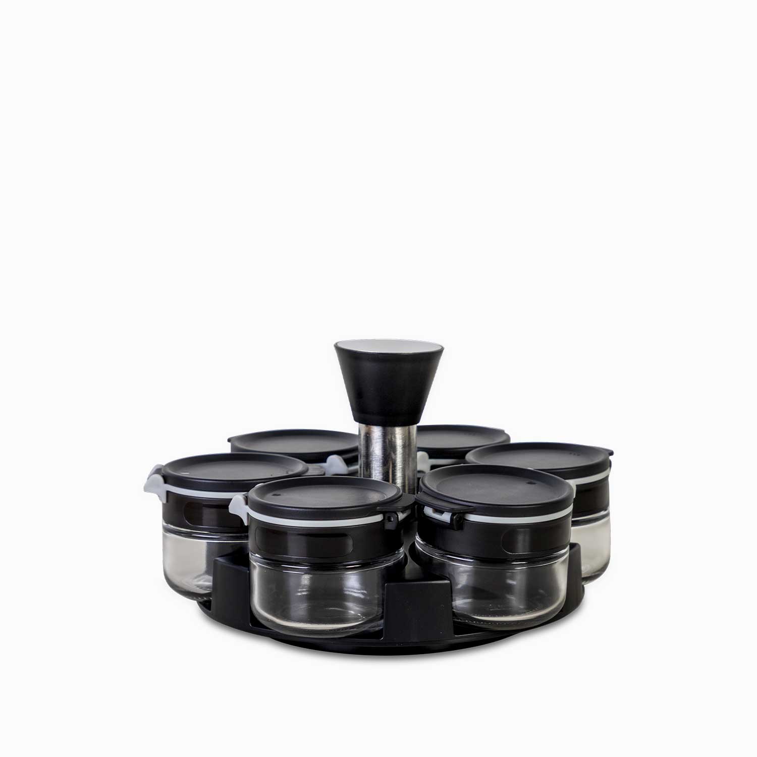 Set para especias negro x6 - Ambiente Gourmet México