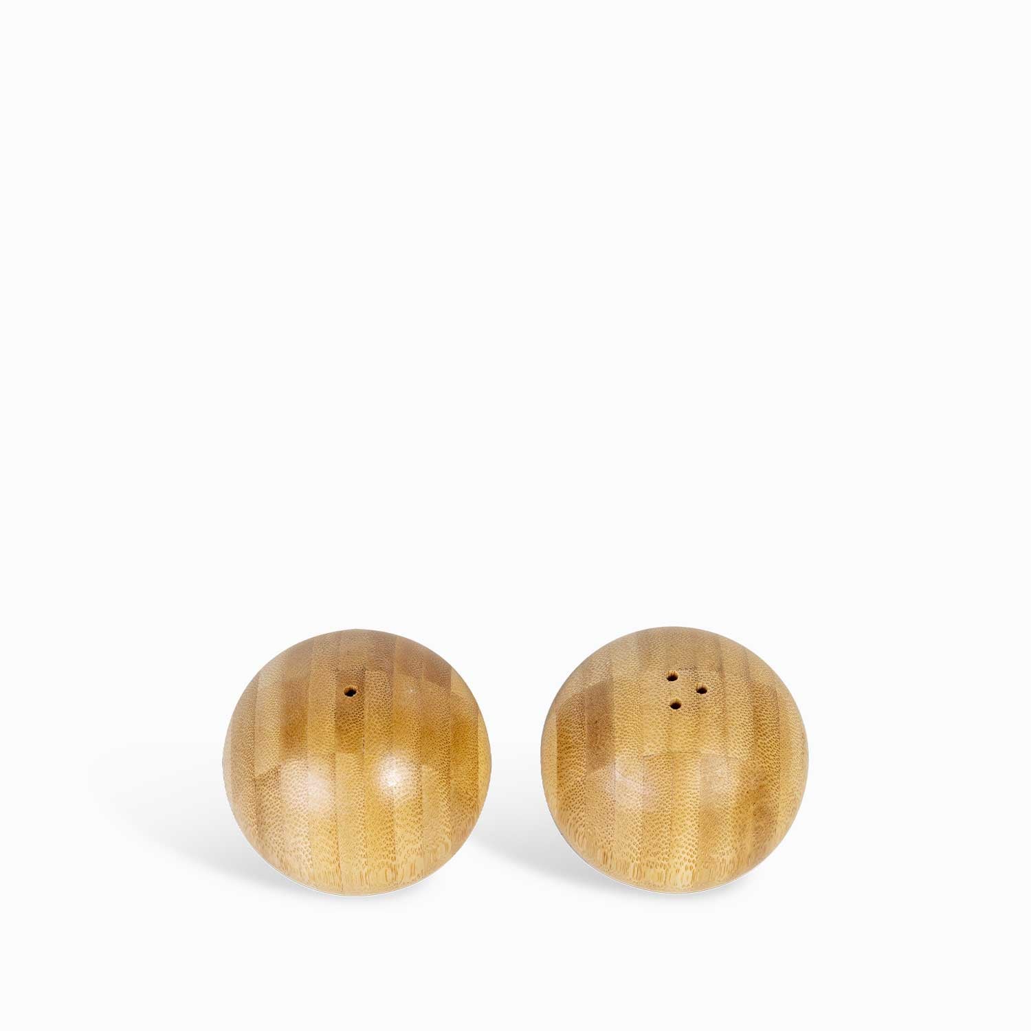 Set para sal y pimienta en bambu