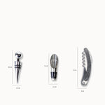 Set para vinos en acero x 3 - Ambiente Gourmet México