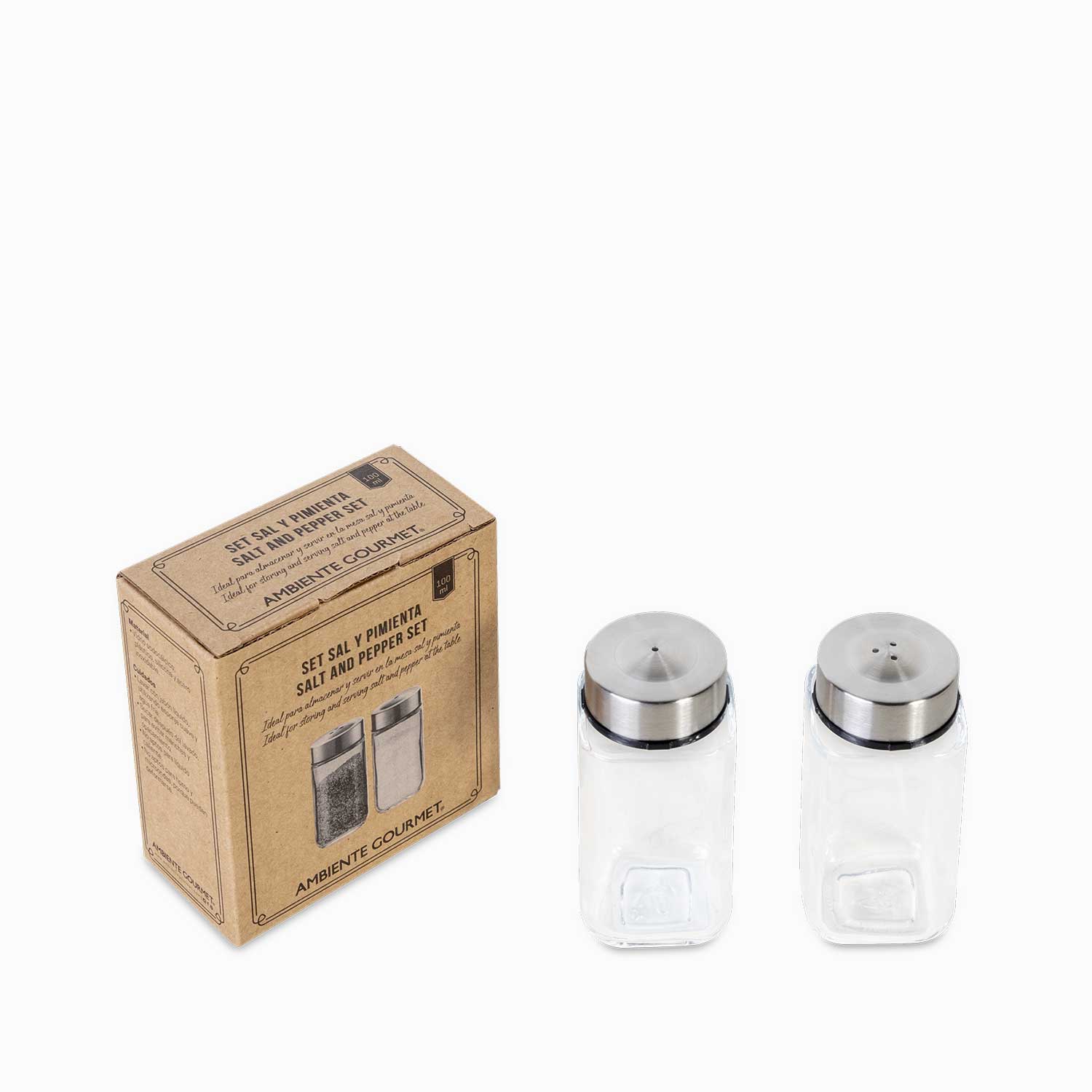 Set sal y pimienta 100ml - Ambiente Gourmet México