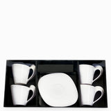 Set Taza y plato caracol grande x 8 pcs
