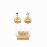 Set vinagre - aceite base madera 270 ml - Ambiente Gourmet México