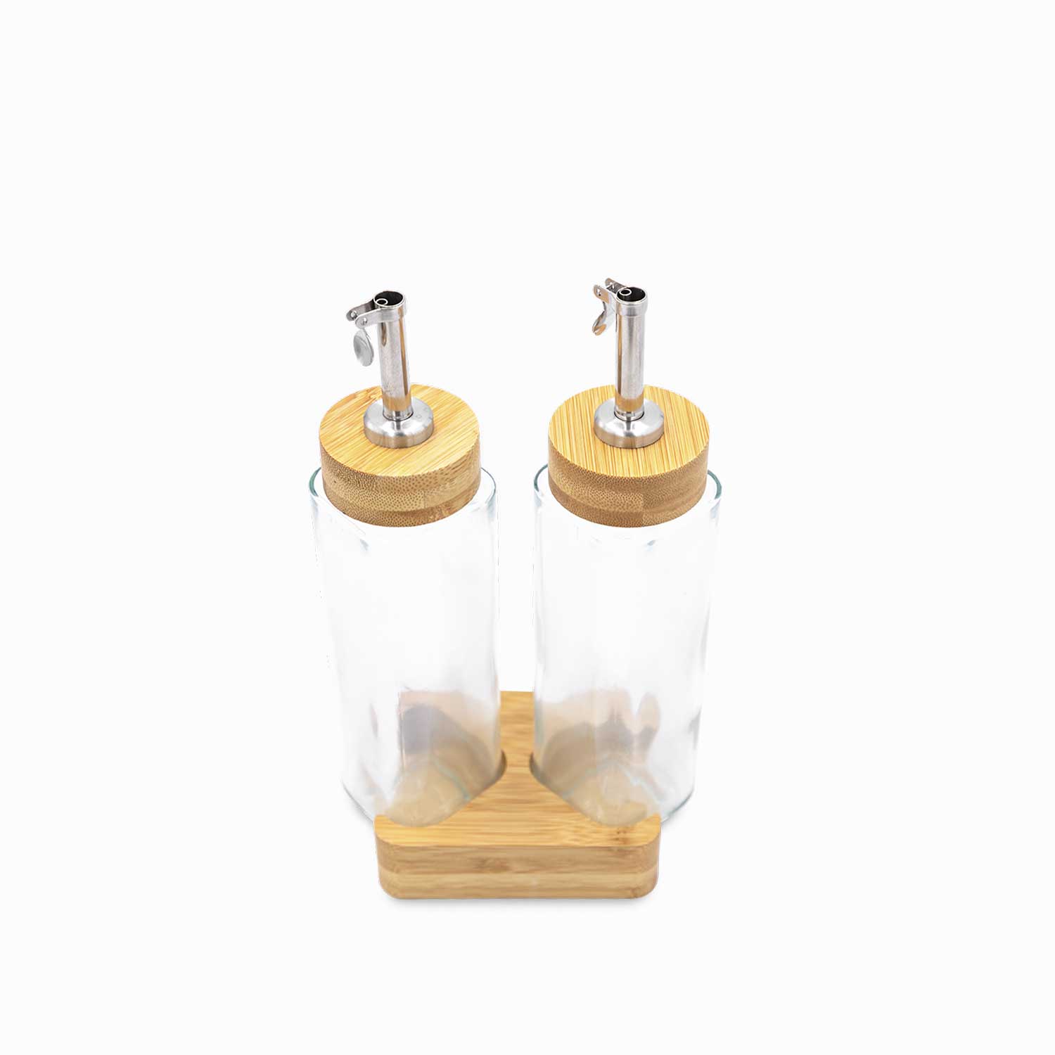 Set vinagre-aceite base madera 270 ml
