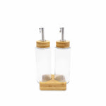 Set vinagre-aceite base madera 270 ml