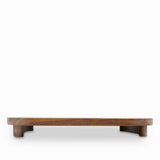 Tabla oval en acacia con patas 36cm