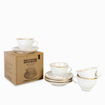 Taza y plato arena setx4