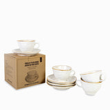 Taza y plato arena setx4